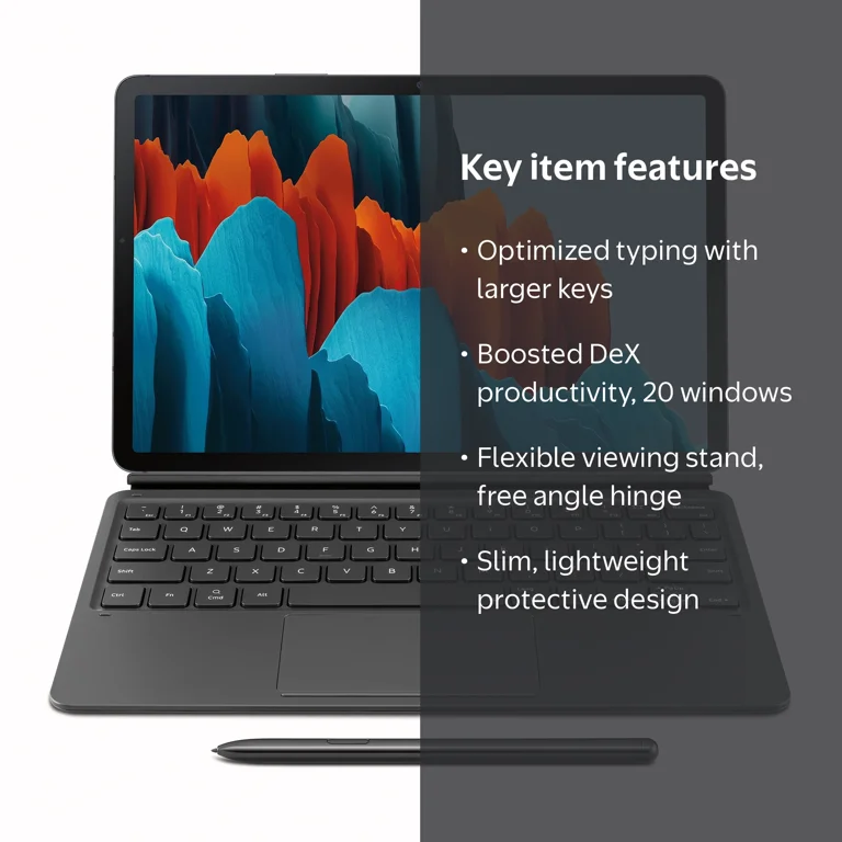 SAMSUNG Tab S7 Tablet Keyboard Cover: Electronics - Walmart.com