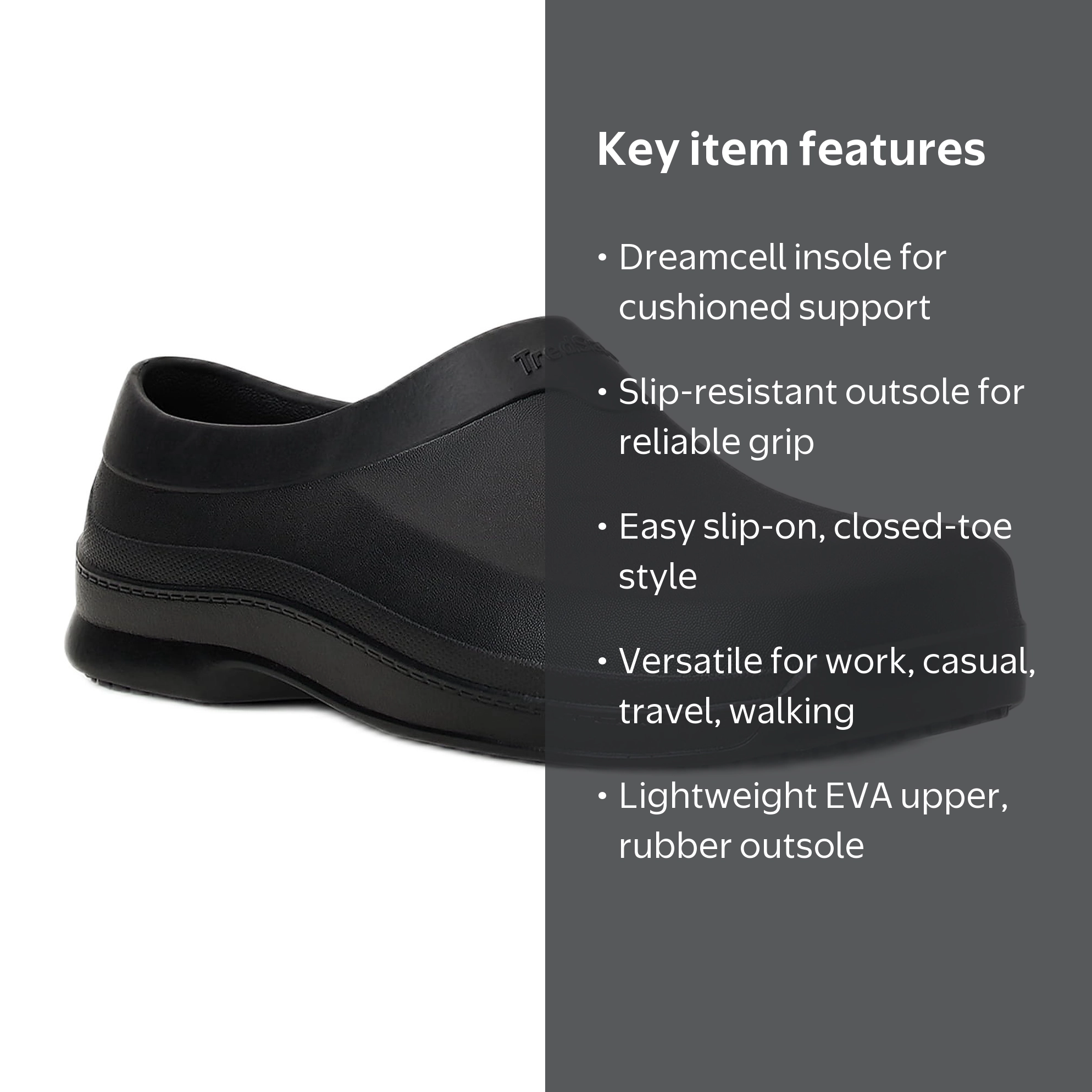 TredSafe Unisex Work Shoes with Anti Slip Outsole for Safety and