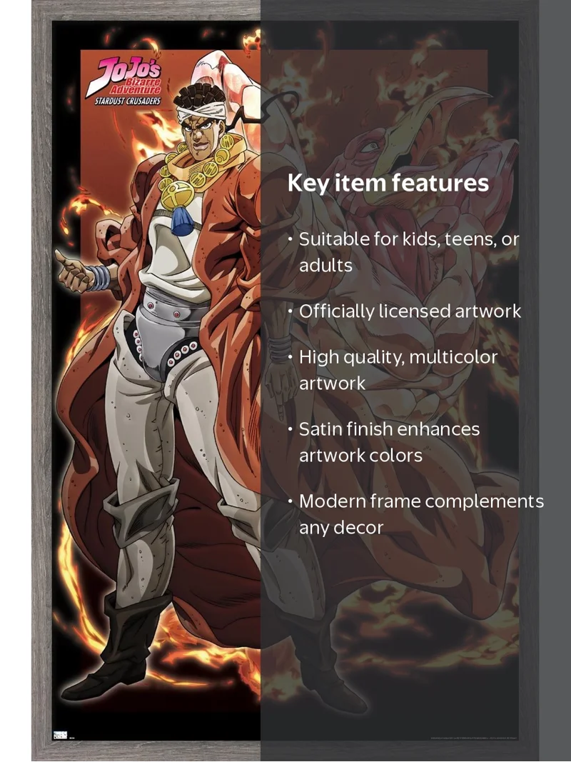 JoJo's Bizzare Adventure - Avdol and Magicians Red Wall Poster