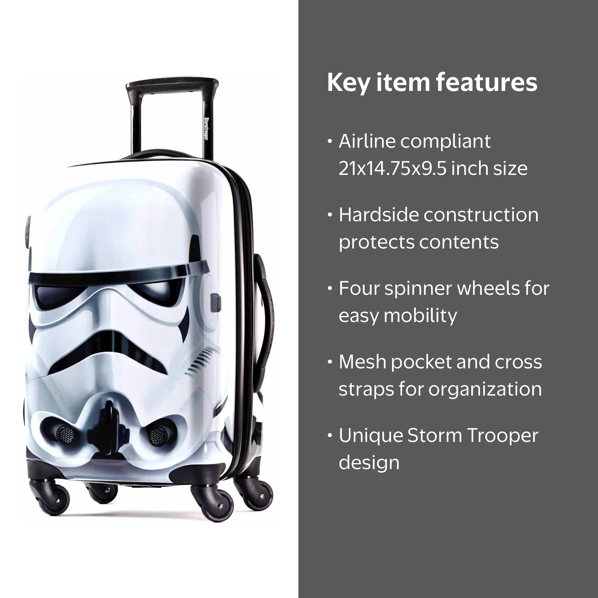 American Tourister Star Wars Storm Trooper 21-inch Hardside