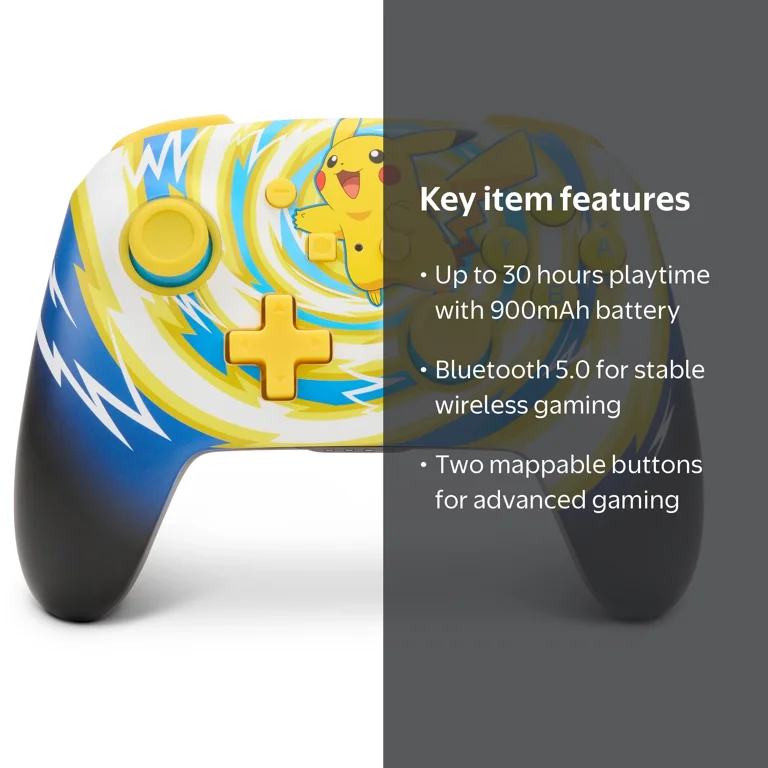 コントローラ PowerA Wireless Controller for Nintendo Switch, Pok√©mon Pikachu
