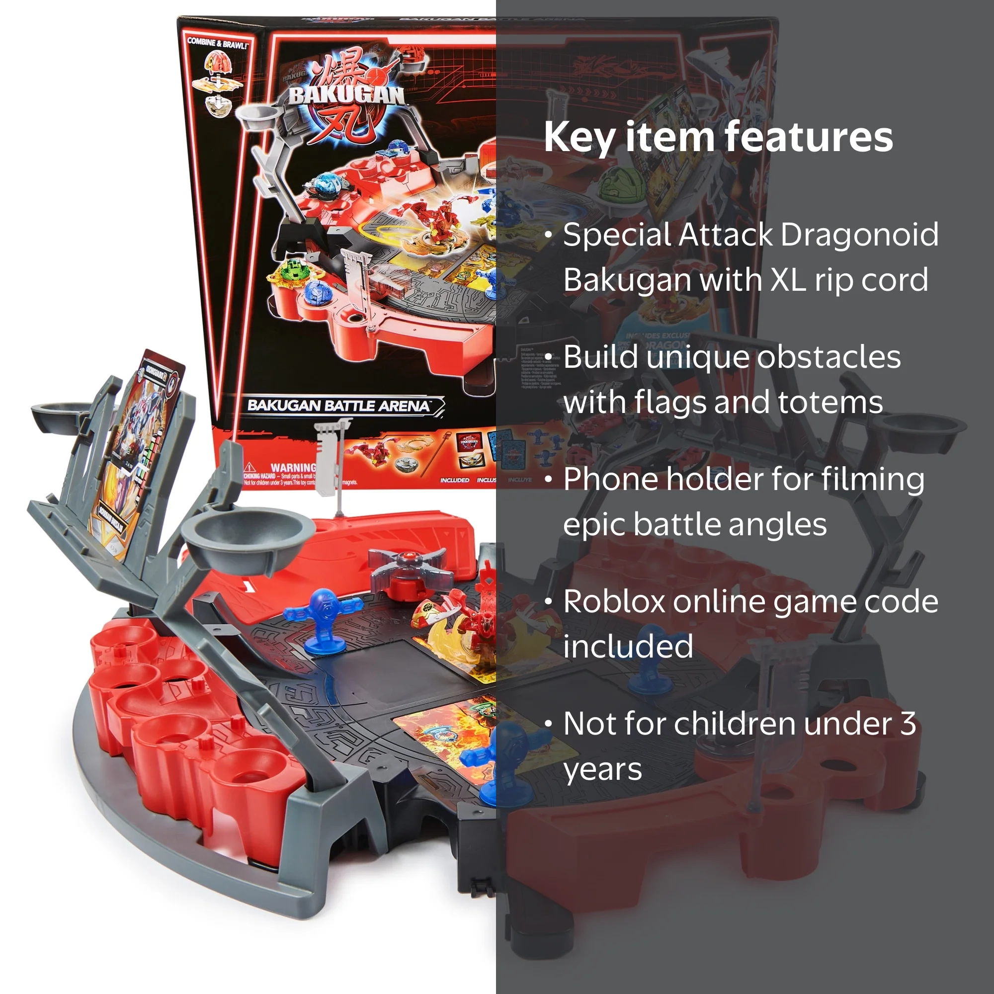 Bakugan Battle Arena Playset with Special Attack Dragonoid Action