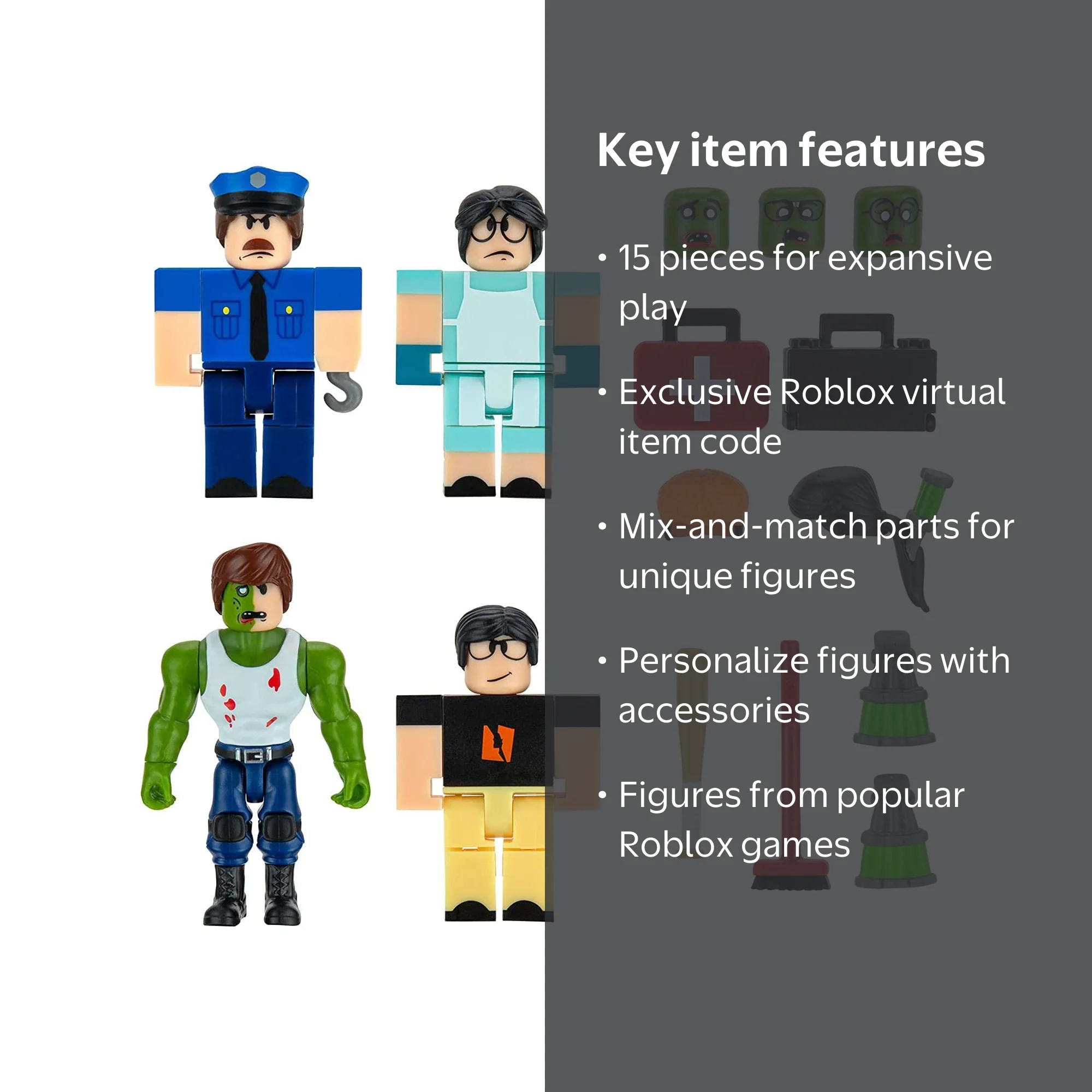 Jazwares Roblox Field Trip Z: Deluxe Principal Boss Zombie Action