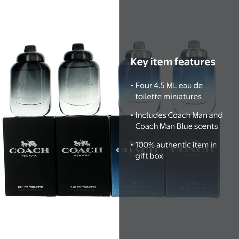 【まとめ売り】 COACH コーチ 香水 欲張り4点セット Coach 4-Piece Fragrance Gift Set for Men, Eau de Toilette
