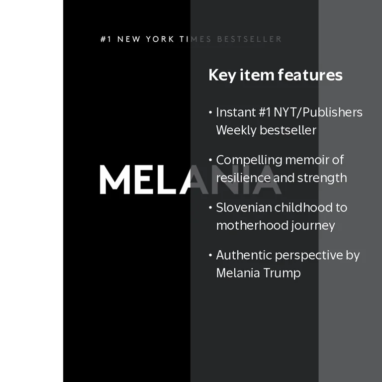Melania Trump, Memoir Hardcover, ISBN 9781510782693, Resilience