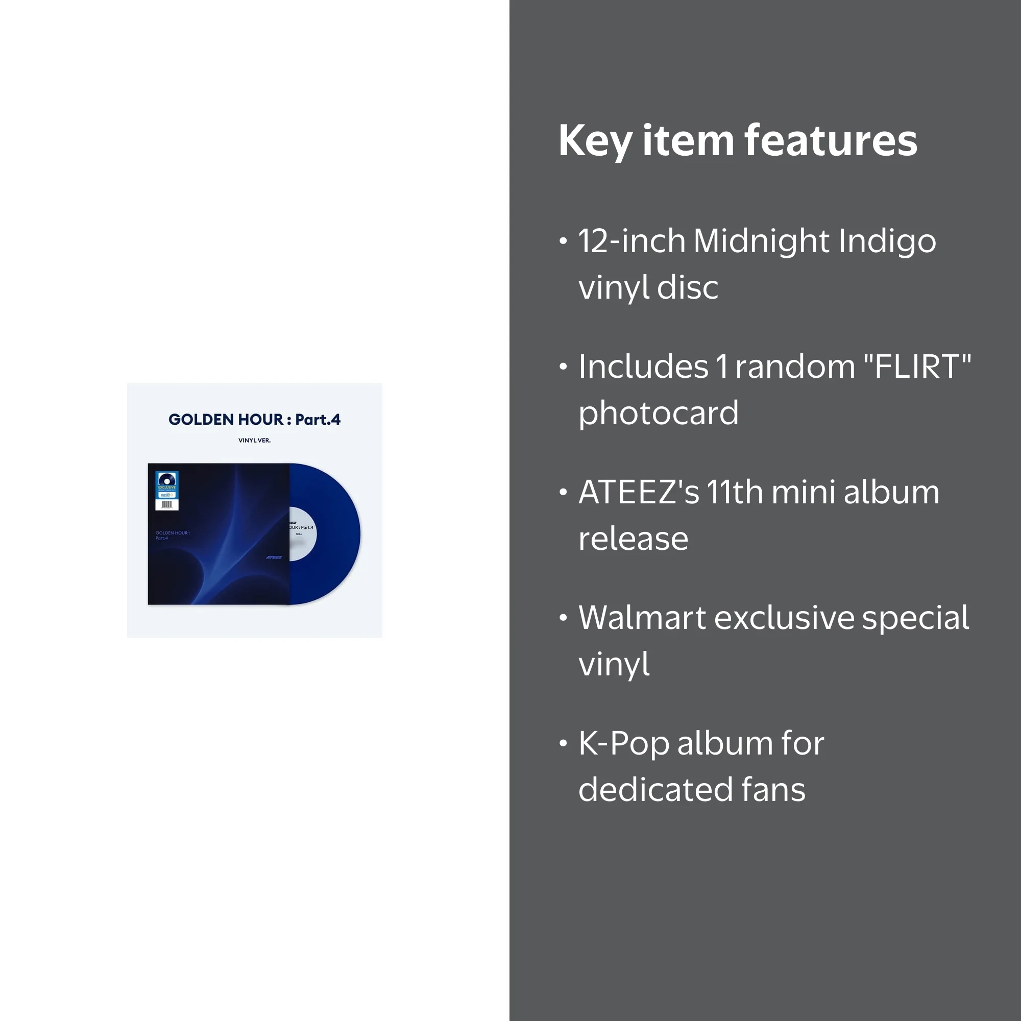 Ateez - GOLDEN HOUR: Part.4 - Vinyl #4 (Walmart Exclusive) - Music