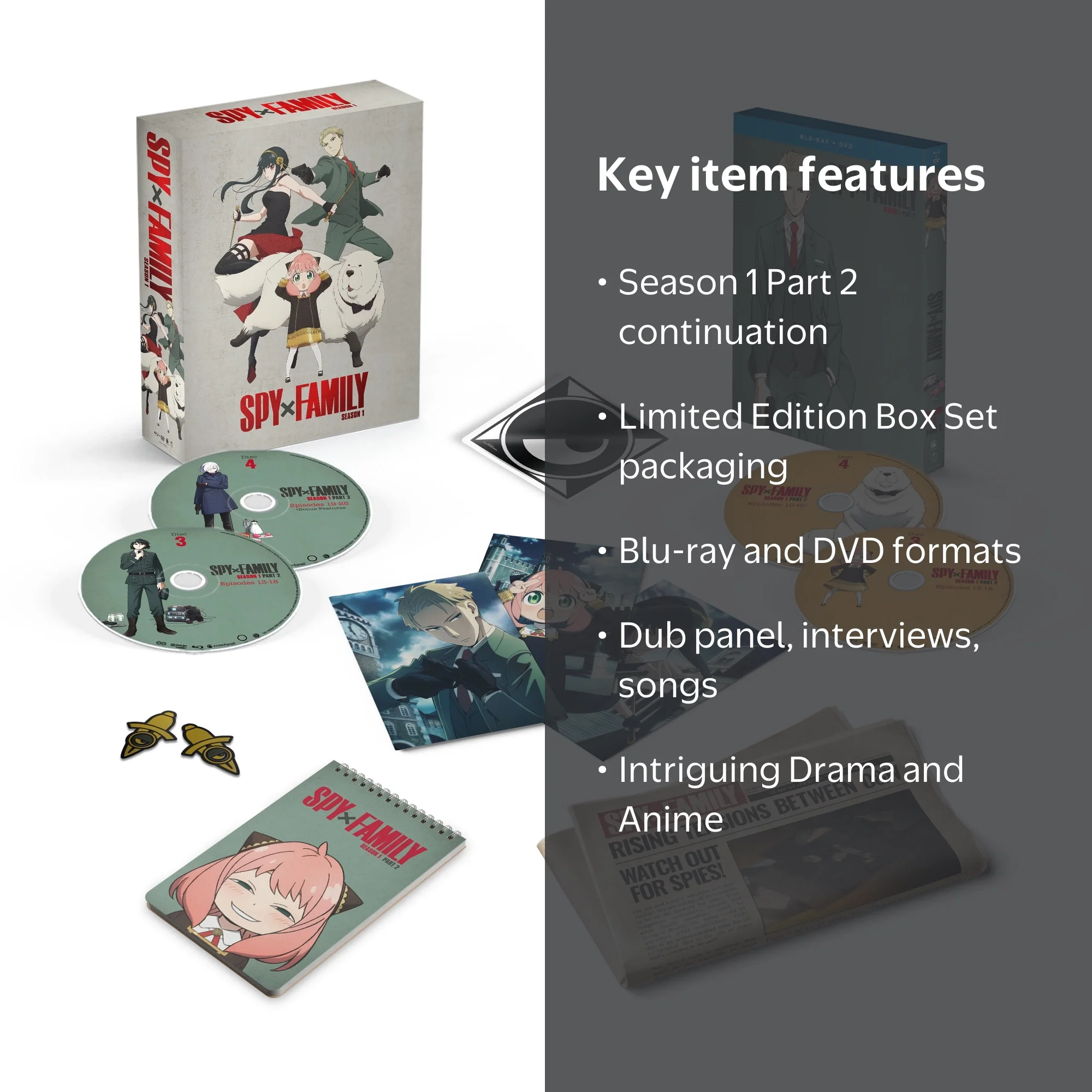 New SPY x FAMILY Season 1 - Part 2 (Limited Edition Box Set / Blu