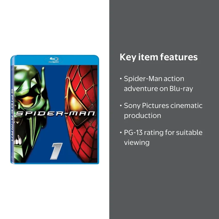 Spider-Man (Blu-ray), Sony Pictures, Action & Adventure - Walmart.com