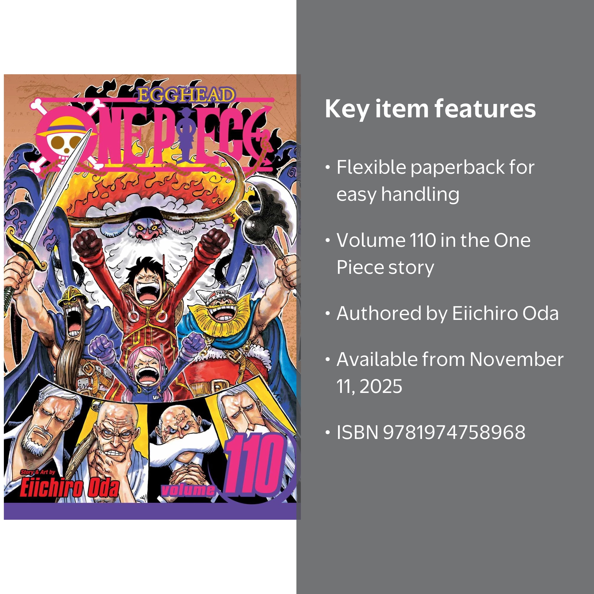 One Piece, Vol. 110 (Paperback) - Walmart.com