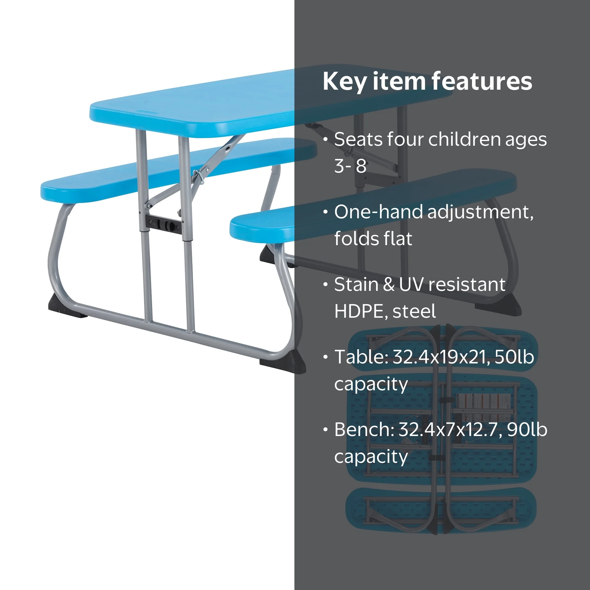 Lifetime Children's Polyethylene All Occasion Picnic Table
