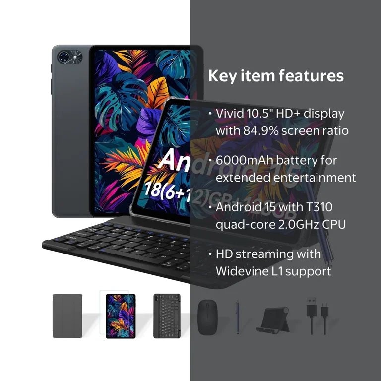 【新品】タイムセール！7/12までTABWEE T80 タブレット 10.5 Tabwee Tablet 2025 Latest Android 15 Tablets T80, 10.5 inch Tablet