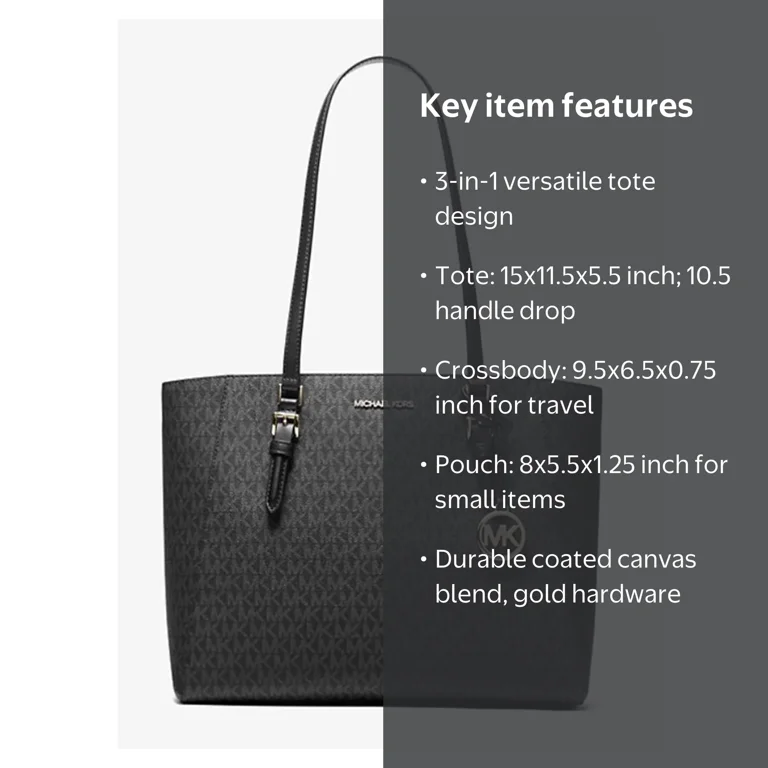 Michael Kors Women's Charlotte Large 3-in-1 Signature Logo Tote