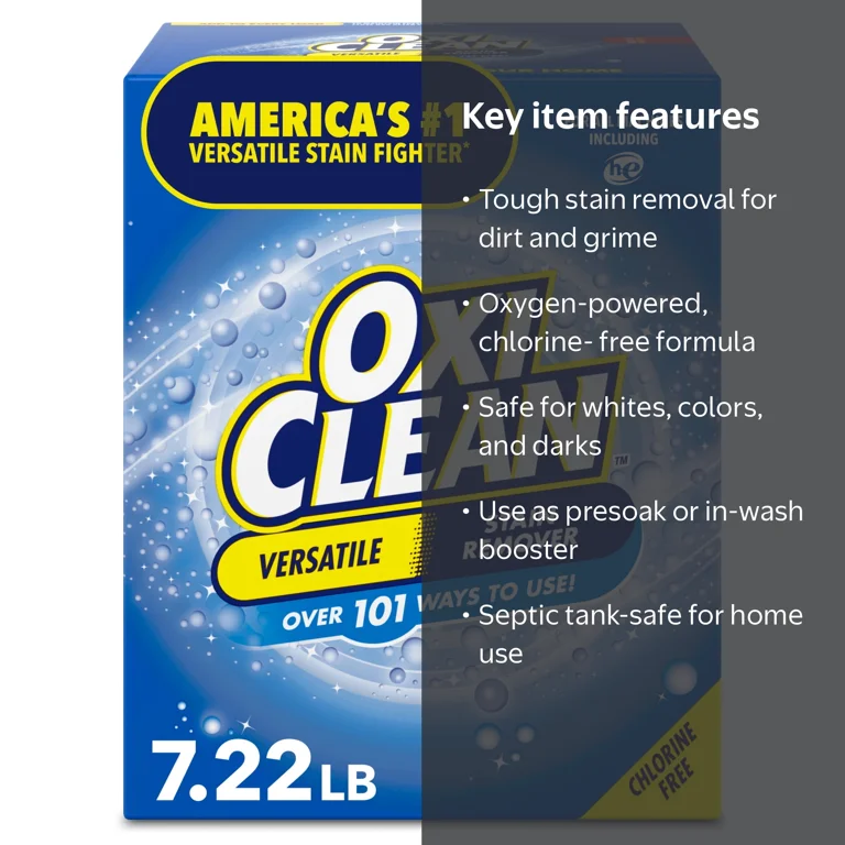 OxiClean, Versatile Stain Remover Powder, 7.22 lb, for Laundry