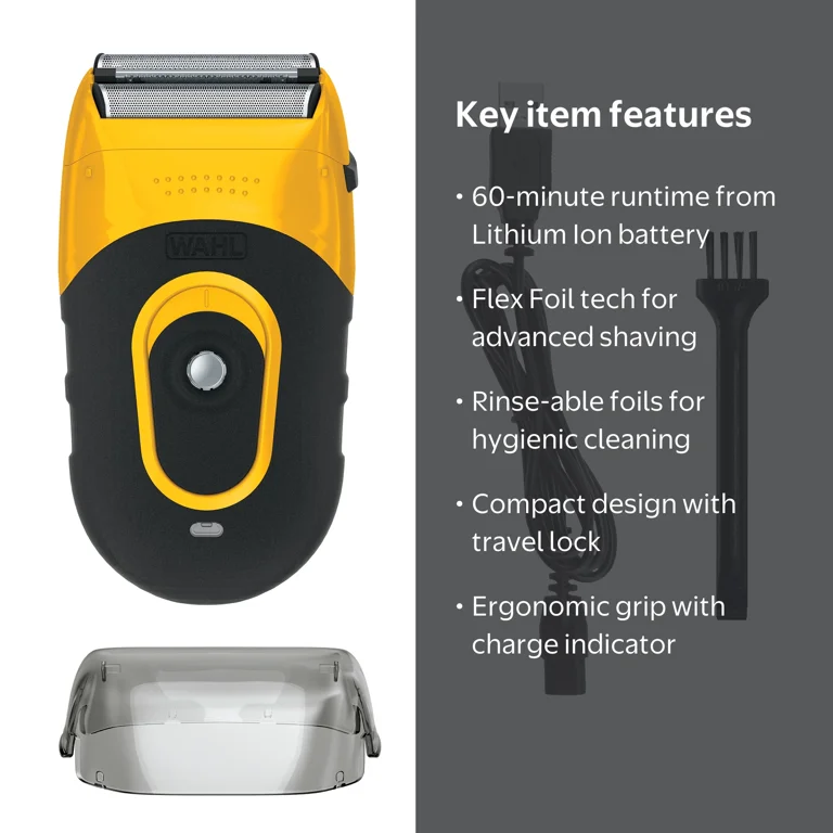 Wahl Life Proof Shaver, Rechargeable Lithium Ion, Compact Flex