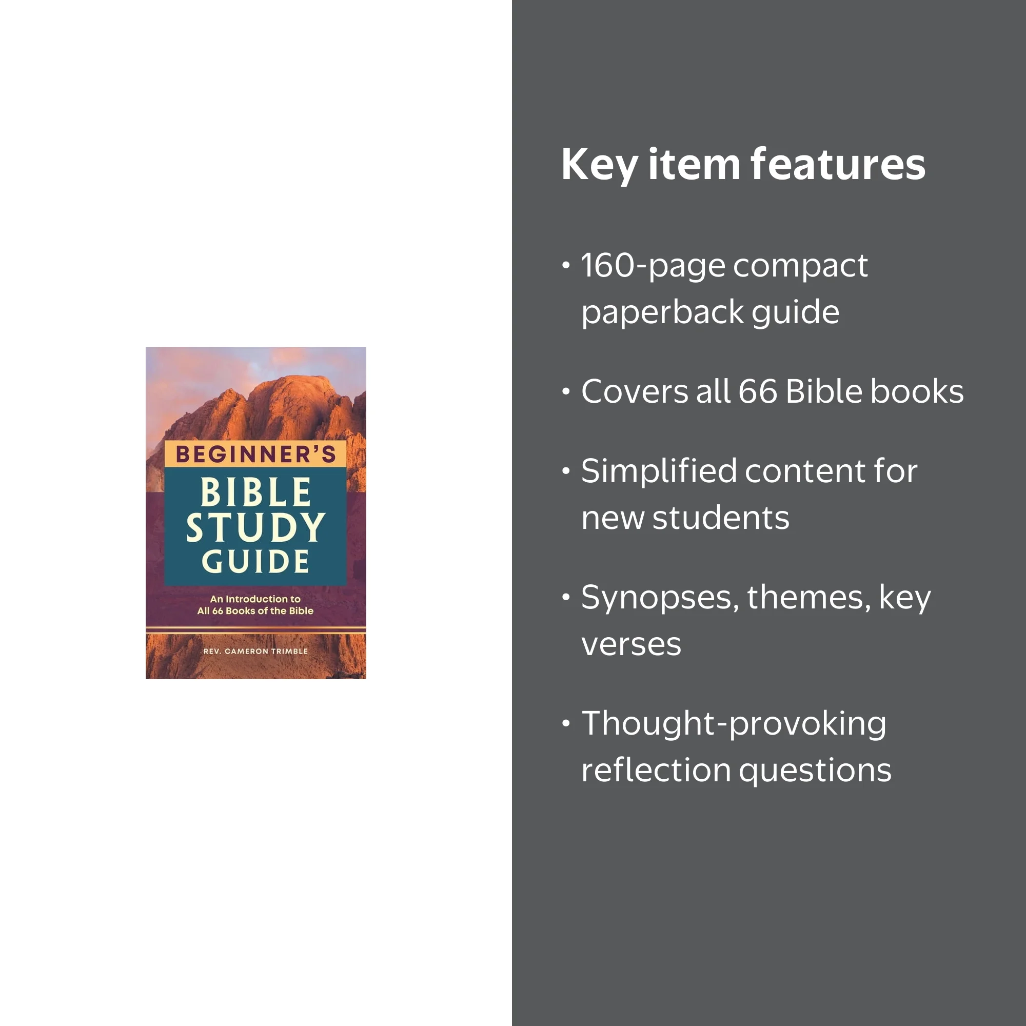 Cameron Trimble, Bible Study Guide, All 66 Books, Beginner