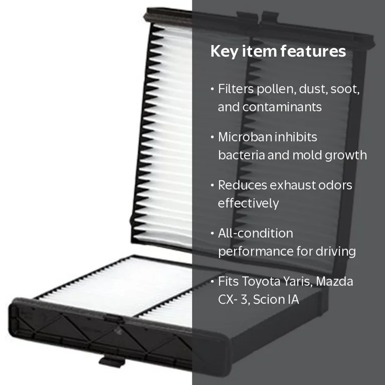 Cabin Air Filter Fits select: 2017-2018 TOYOTA YARIS IA, 2016-2019