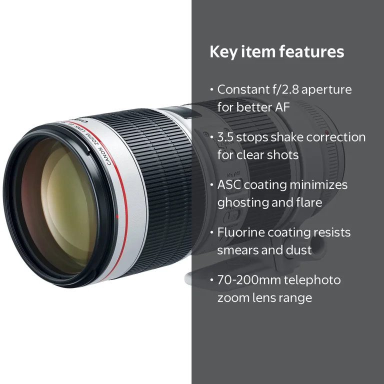Canon EF 70-200mm f/2.8L IS III USM Zoom Lens for Digital SLR
