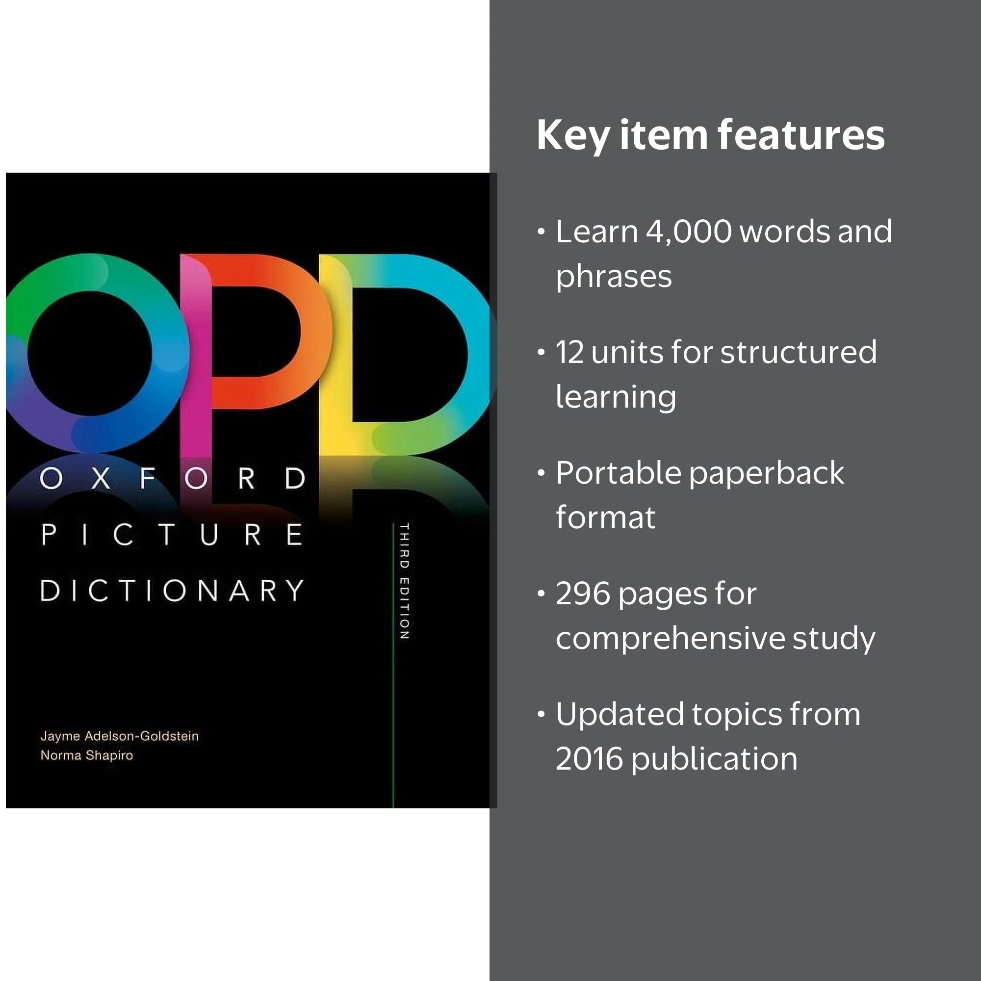 語学+参考書 Oxford picture dictionary third edition Oxford Picture Dictionary Third Edition: Low-Intermediate Workbook