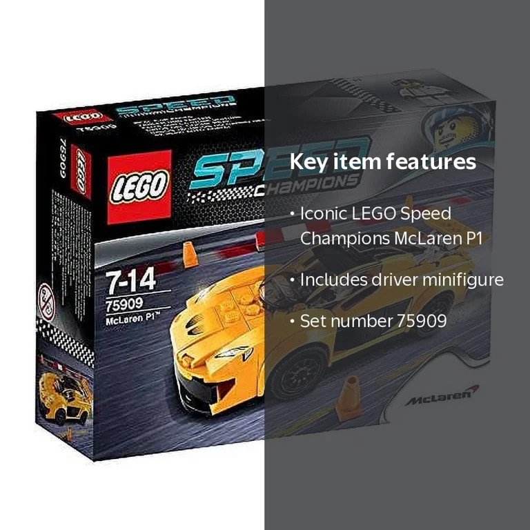 LEGO, Speed Champions McLaren P1 Set #75909, 75909, Minifigure