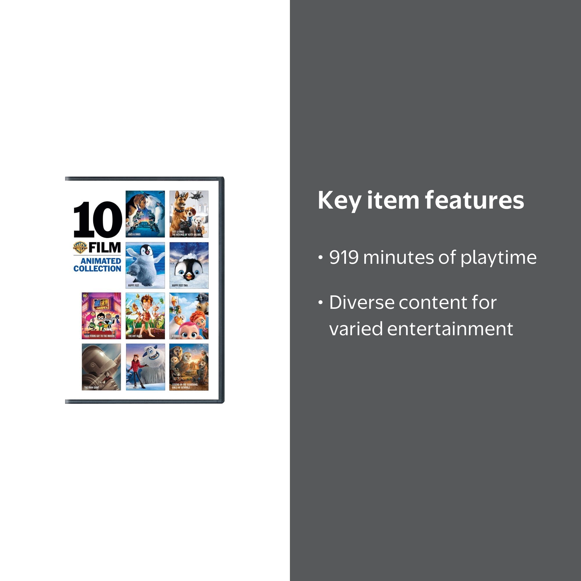 WB 10-Film Animated Collection (DVD Set) [DVD] - Walmart.com