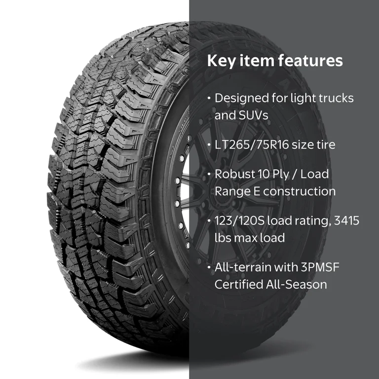 Travelstar Ecopath AT LT265/75R16 All Season LT265/75/16 10 Ply