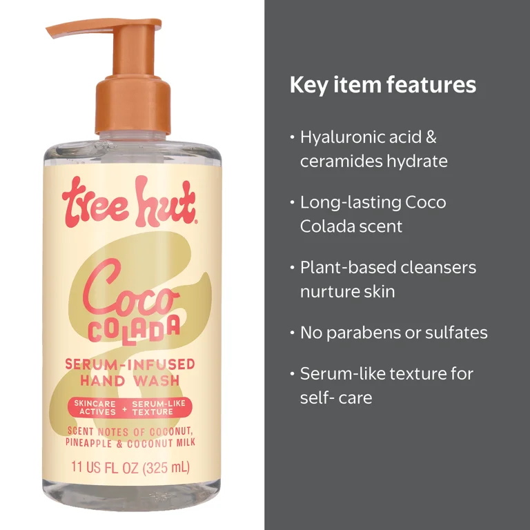 Tree Hut Coco Colada Serum-Infused Hand Wash- 11 fl oz with