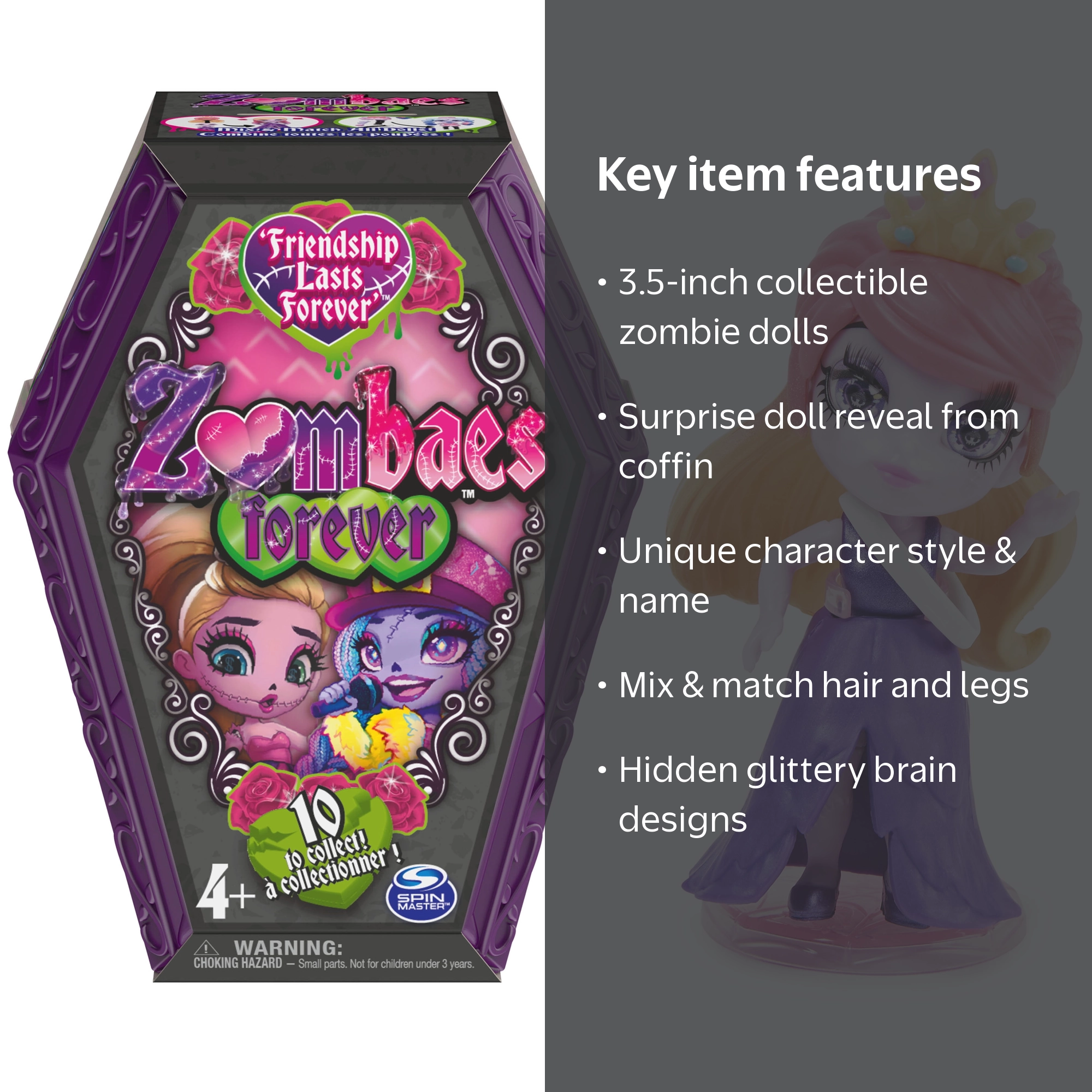 Spin Master - Zombaes - Zombie Doll Blind Pack Assorted - Walmart.com