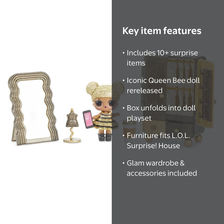 LOL Surprise Furniture Boutique With Queen Bee & 10+ Surprises