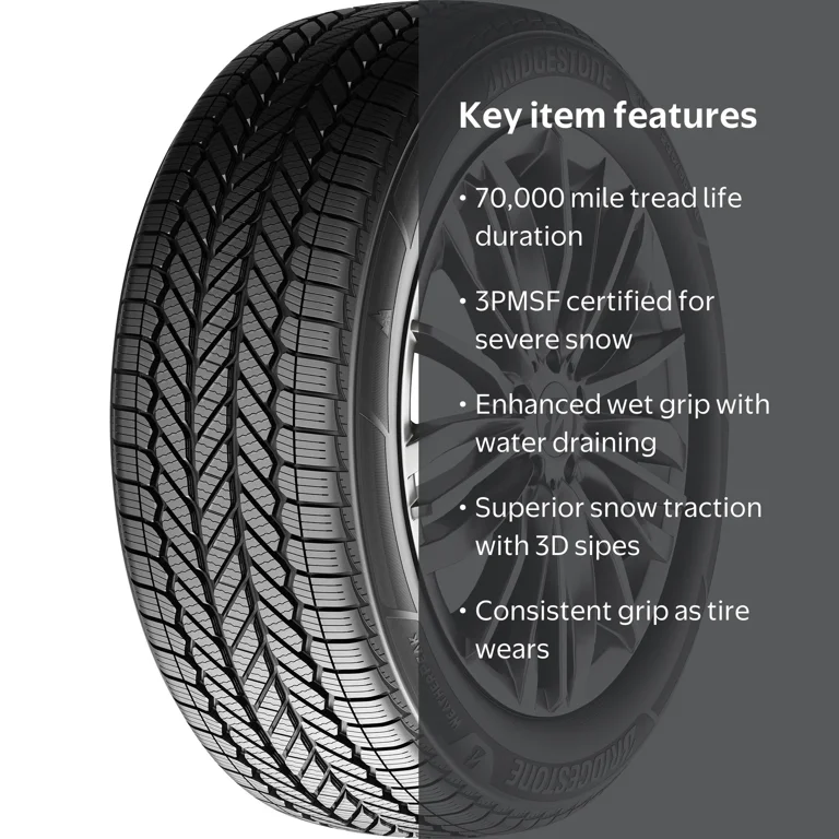 Bridgestone Weatherpeak All Weather 225/60R16 98V Passenger Tire