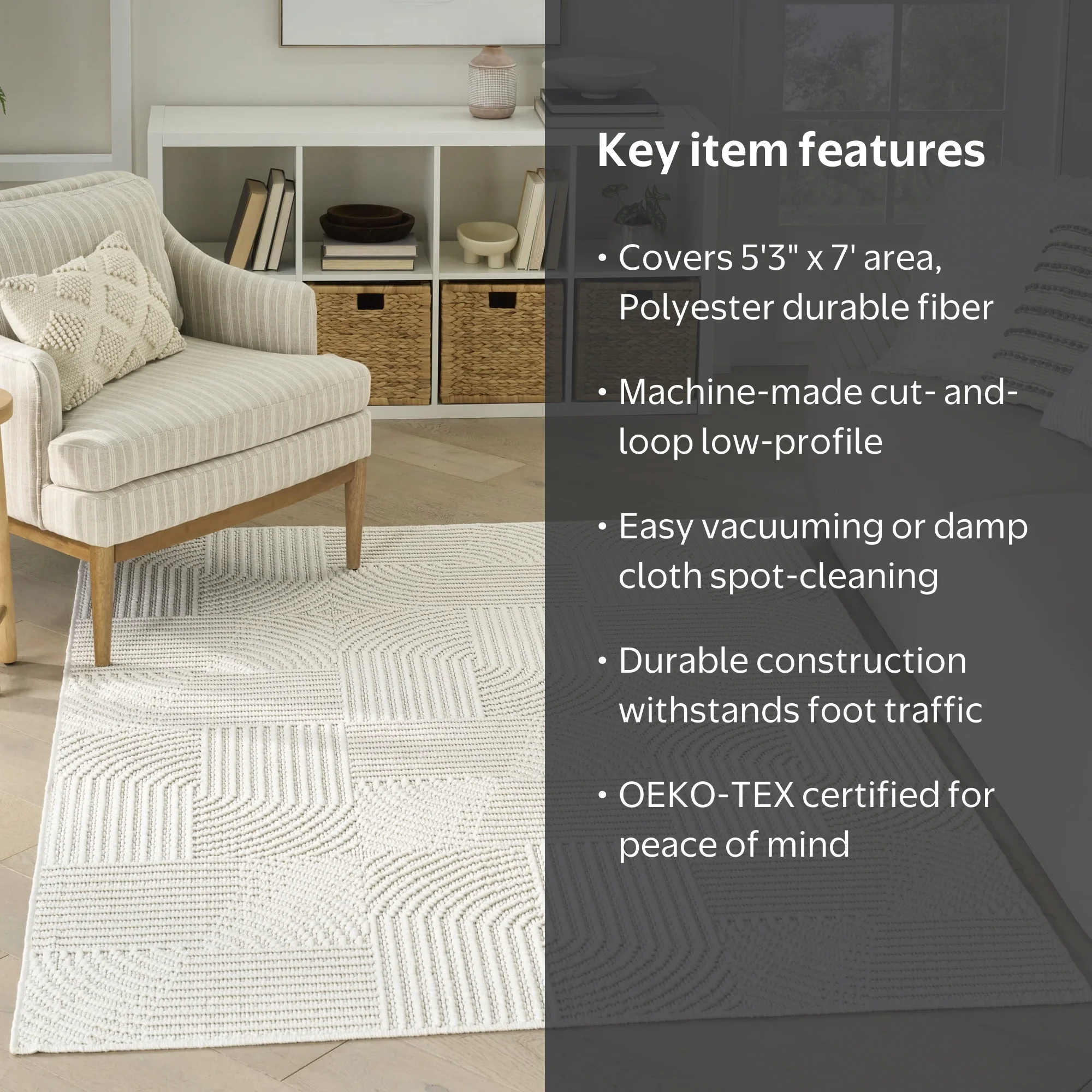Nourison Textured Home 5'3