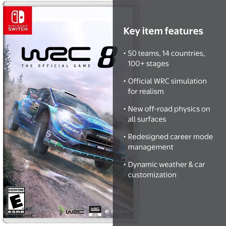 WRC 8 FIA World Rally Championship for Nintendo Switch - Walmart.com