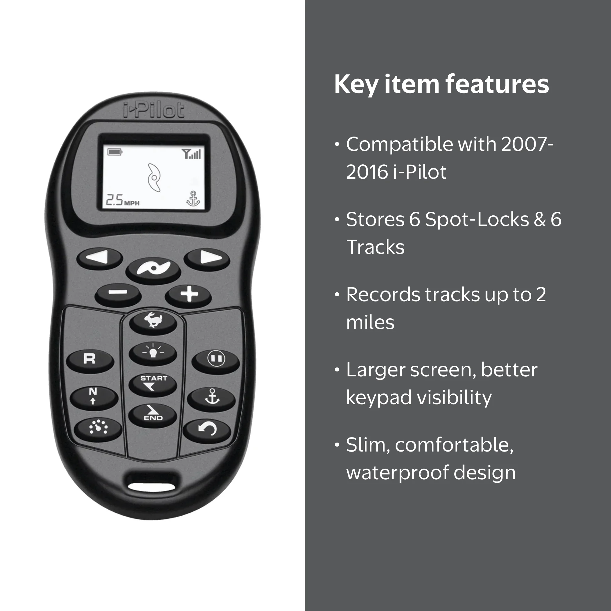 Minn Kota i-Pilot Replacement Remote Control with Spot-Lock and