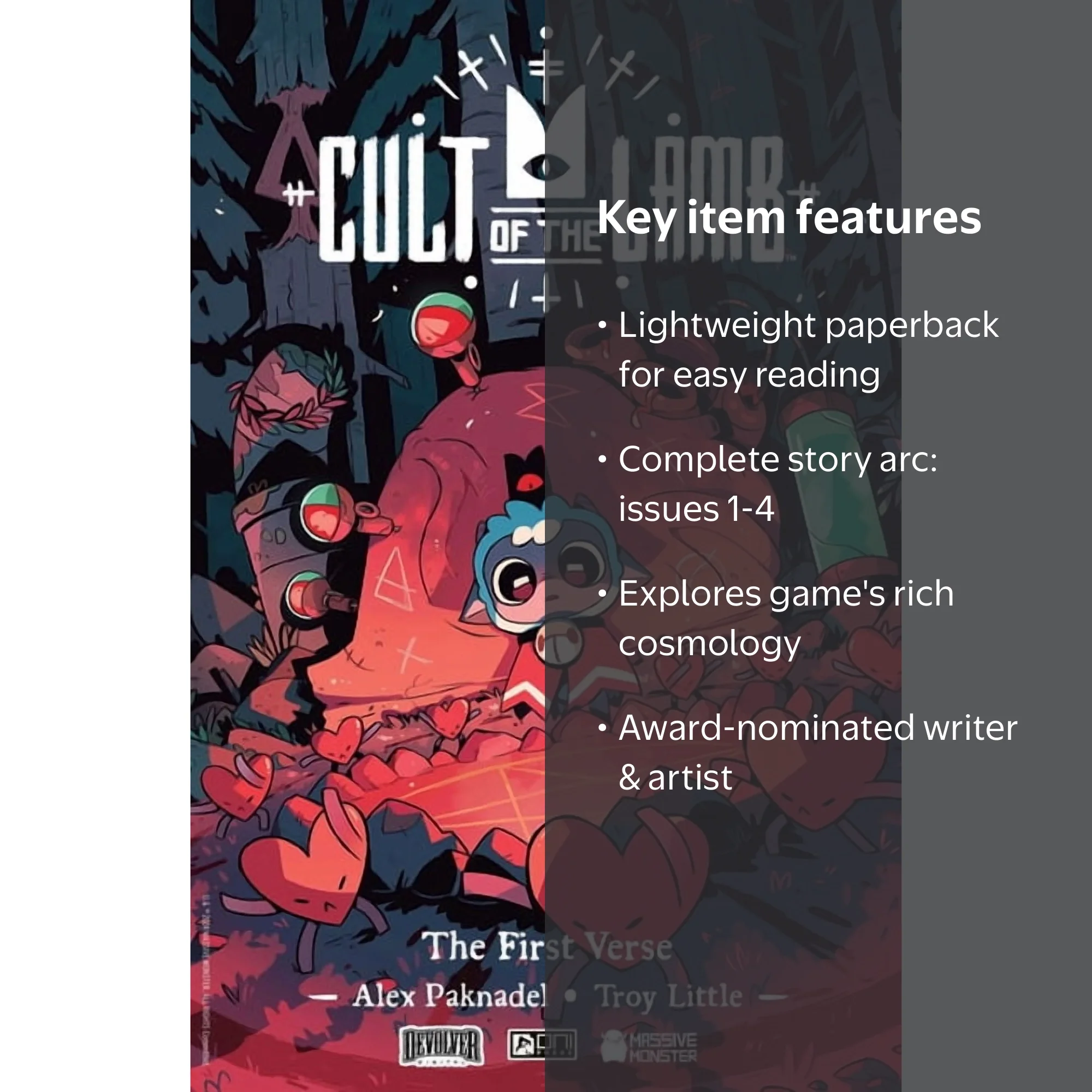Cult of the Lamb, Graphic Novel, The First Verse, Book 1 - Walmart.com