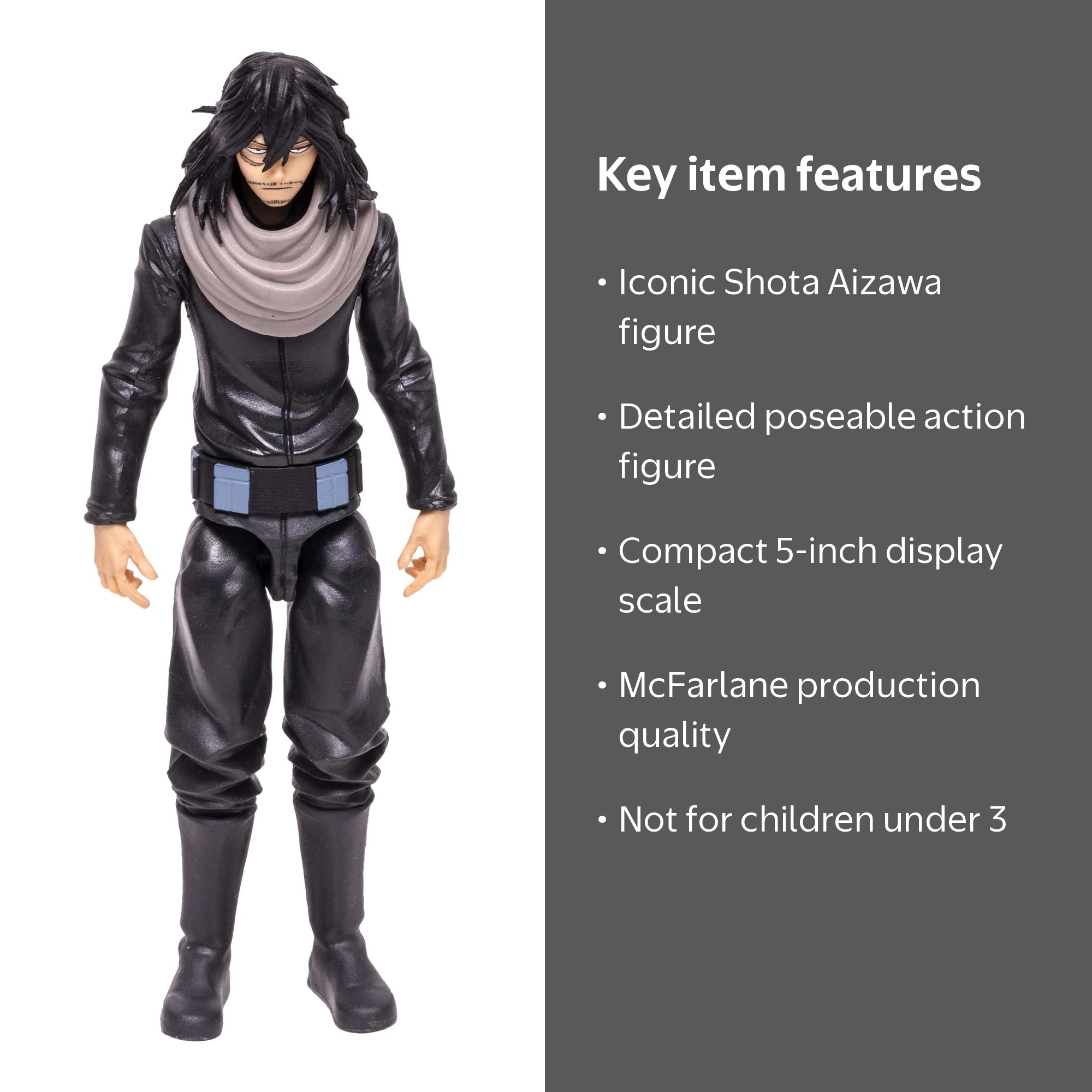 McFarlane Toys, Action Figure, Shota Aizawa, 5 Inch, My Hero