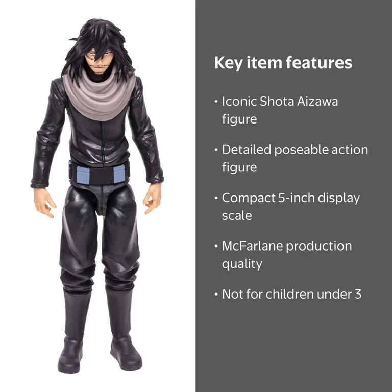 McFarlane Toys, Action Figure, Shota Aizawa, 5 Inch, My Hero