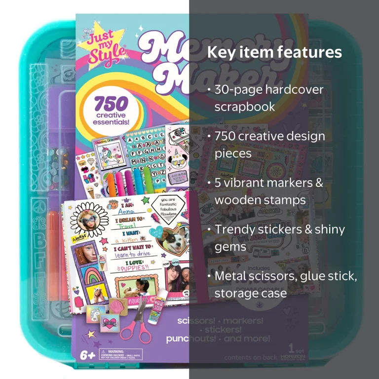 Just My Style Multicolor Scrapbook and Cards Stationery Set, Paper