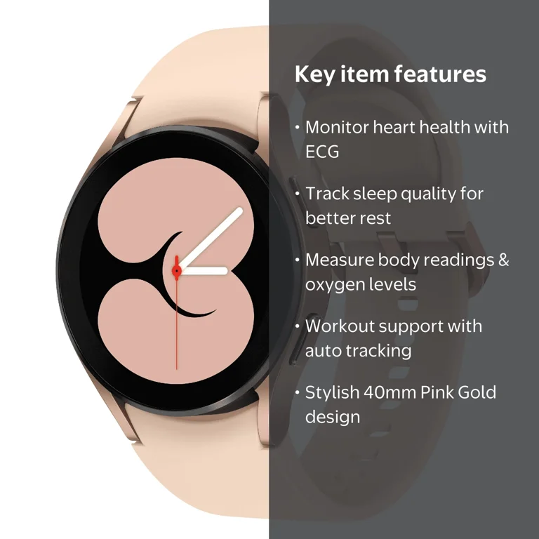 SAMSUNG Galaxy Watch 4 - 40mm BT - Pink Gold - Smart Active