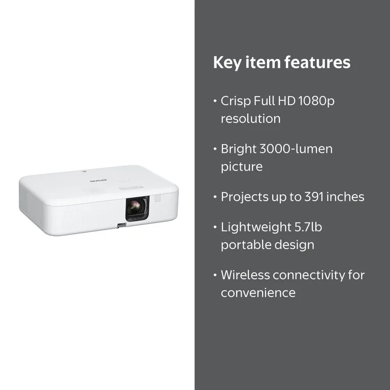 EPSON プロジェクター フルHD 1080p Epson EpiqVision Flex CO-FH02 Home Cinema Video Smart Portable