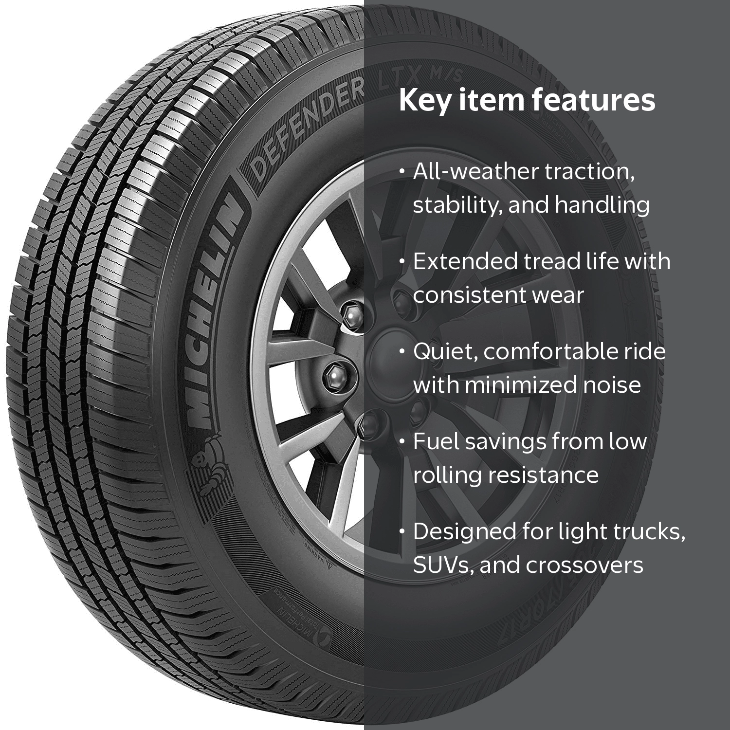 Michelin Defender LTX M/S All-Season LT285/70R17/E 121/118R Tire