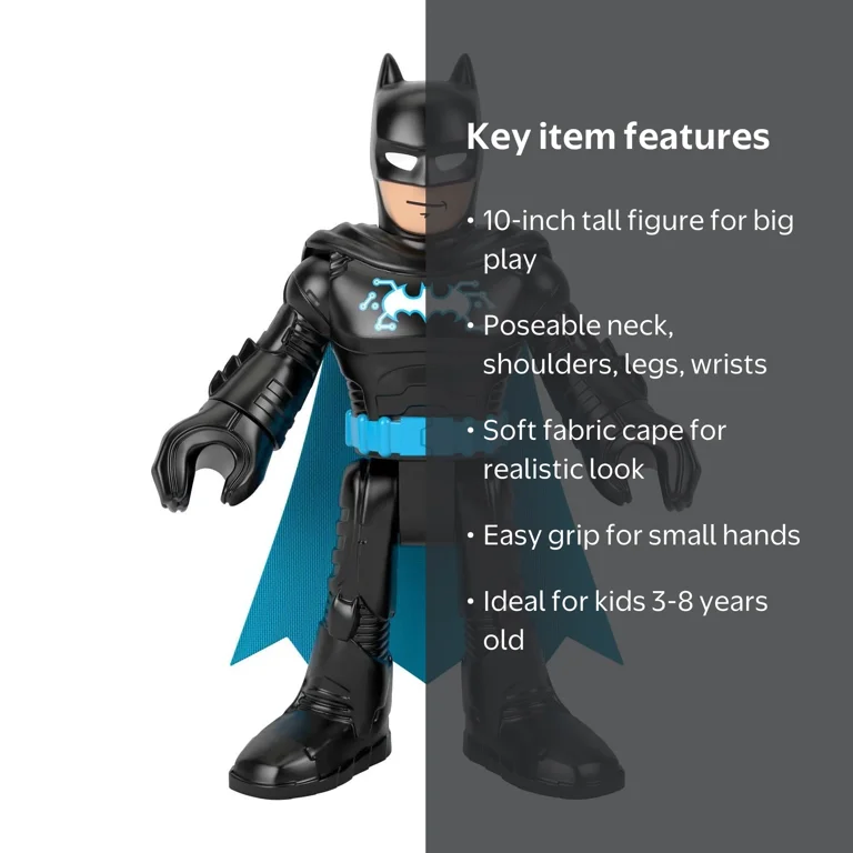Fisher-Price Imaginext DC Super Friends Batman XL, 10-Inch