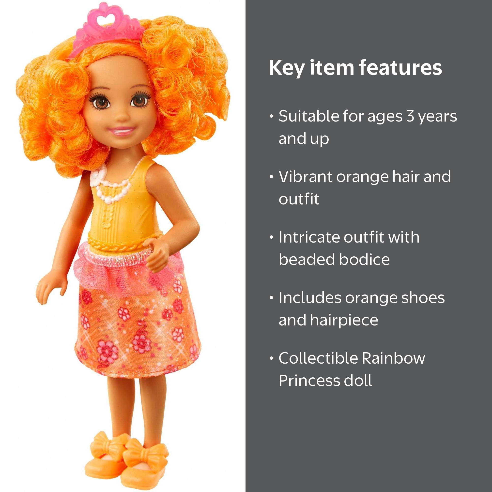 Barbie Dreamtopia Rainbow Cove Orange Sprite Doll - Walmart.com