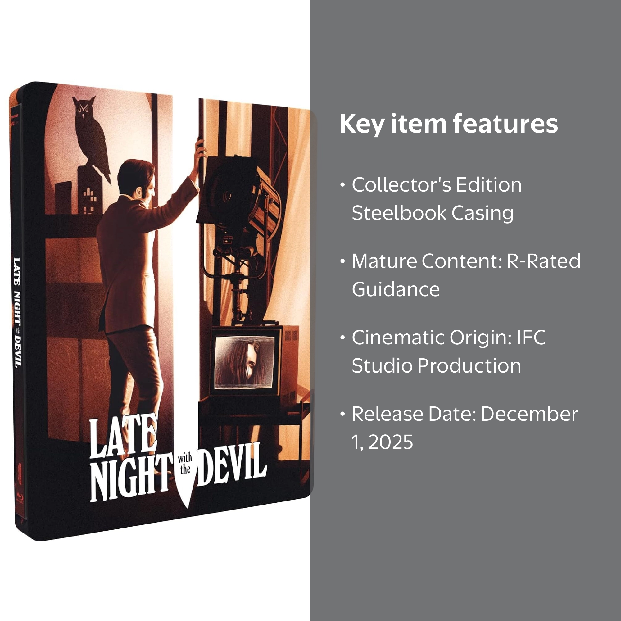 Late Night with the Devil (Steelbook) - Walmart.com