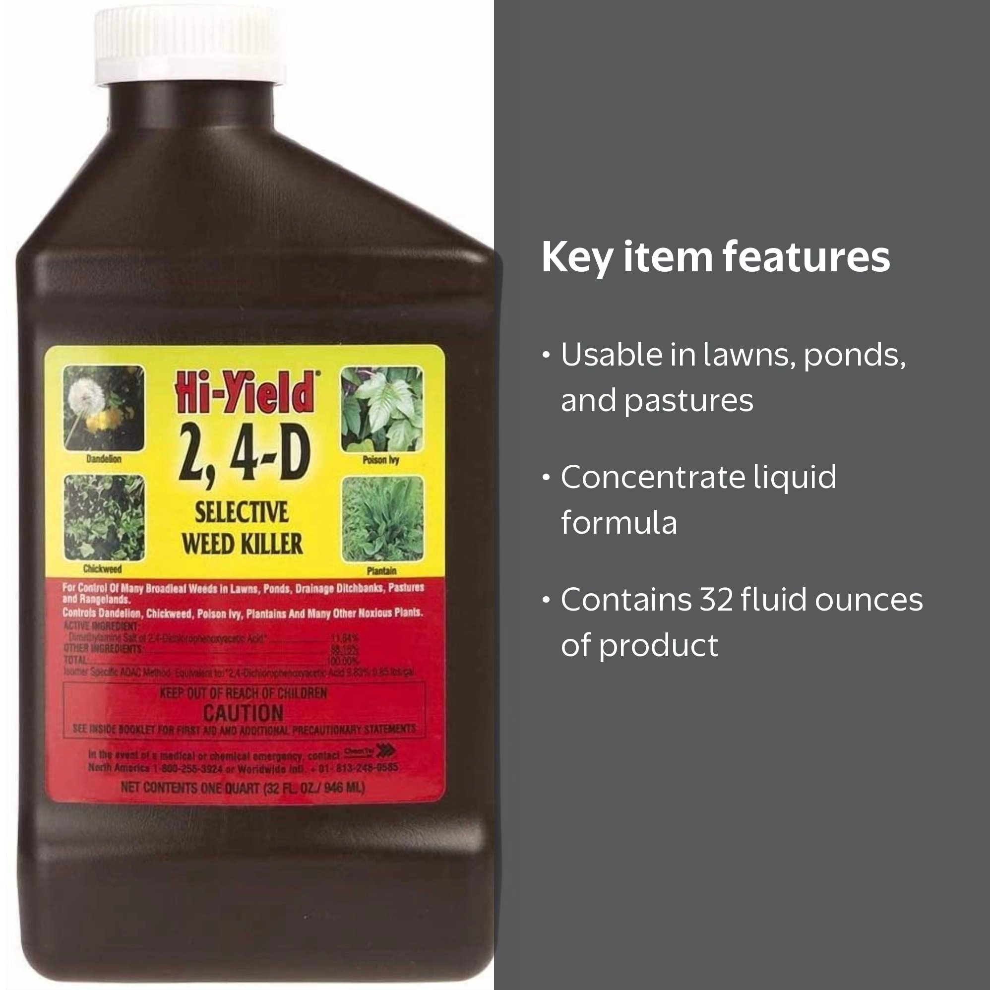 Hi Yield Statewide Hi Yield 24 D Selective Weed Killer 32 oz