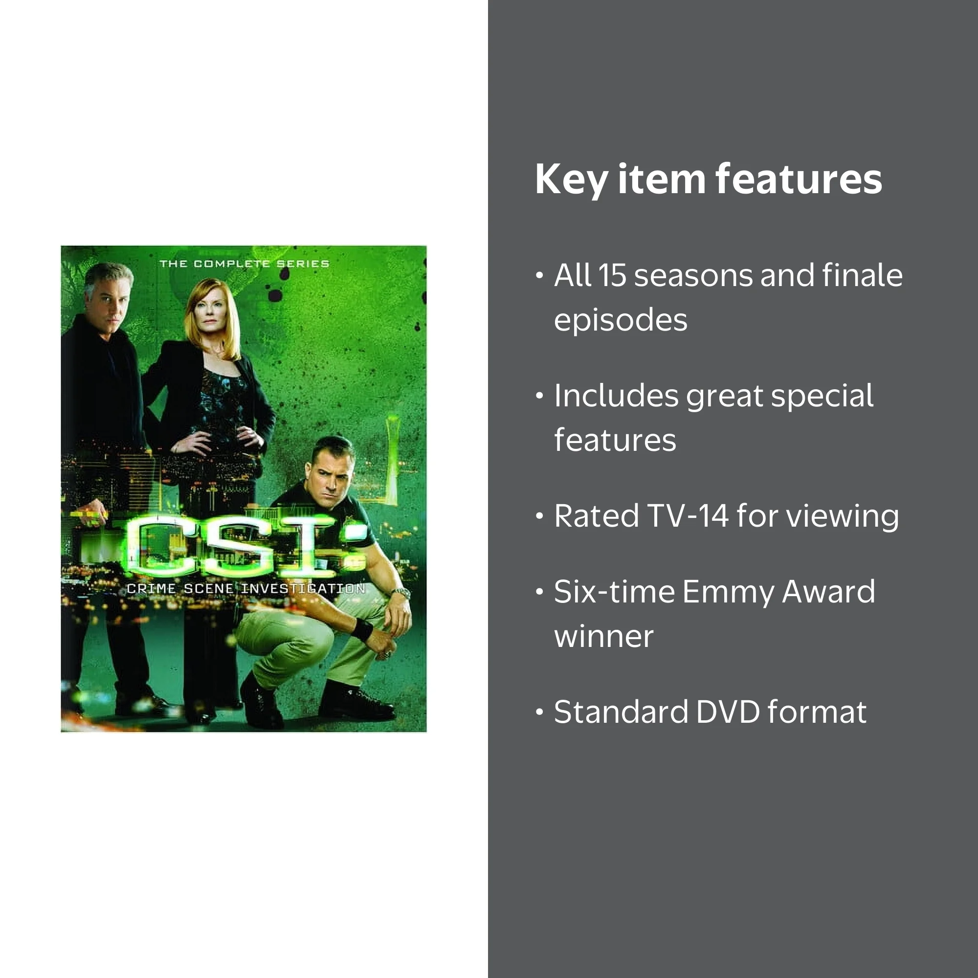 Free Shipping! Paramount Home Video CSI Crime Scene Investigation