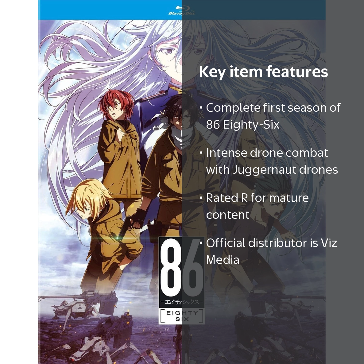 VIZ Media, Blu-ray, 86 Eighty-Six The Complete First Season