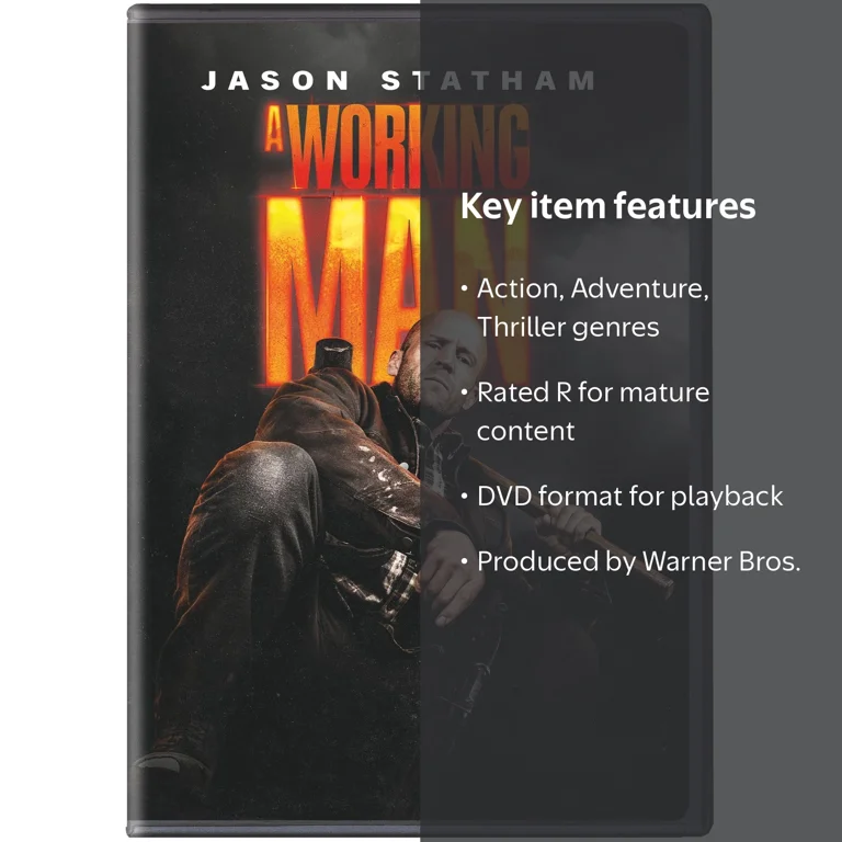 Anderson, A Working Man DVD, Warner Bros., Action, Thriller