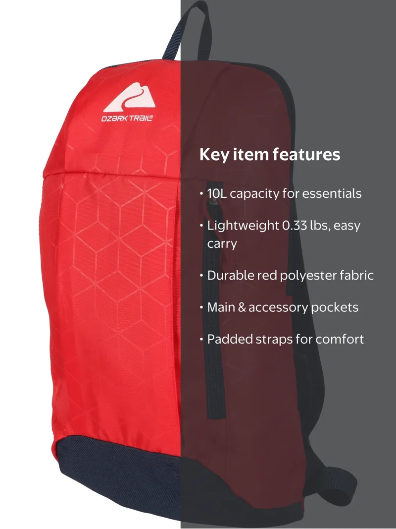 10 litre hiking backpack Quechua NH100 Arpenaz L Golden Brown / 10 L With a volume of 10 litres Hiker's Backpack 10L: Base Unit