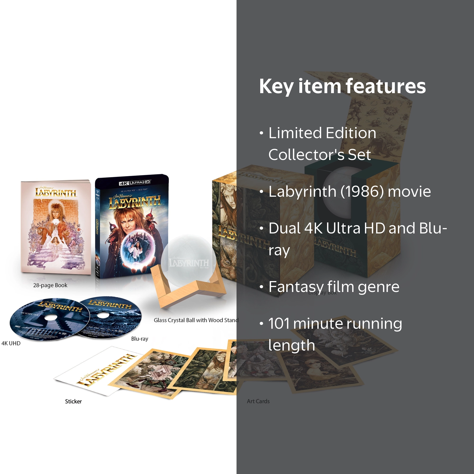 Shout! Factory, Labyrinth 4K UHD + Blu-ray, Limited Edition Set