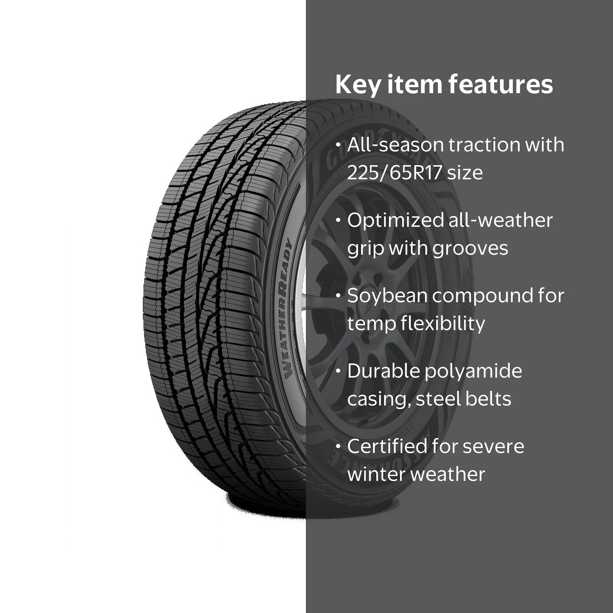 Goodyear Assurance Weatherready All-Season Tire, Excellent Winter