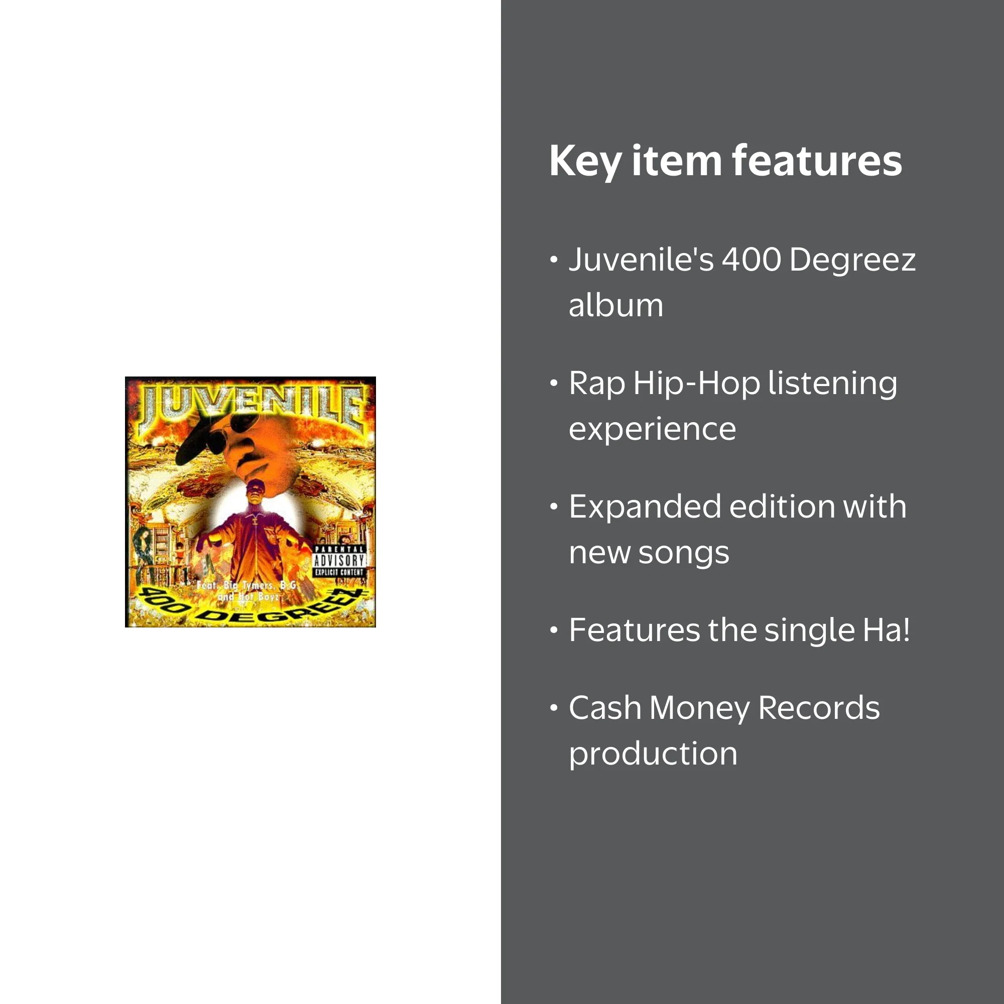 Juvenile - 400 Degreez - Music & Performance - CD - Walmart.com